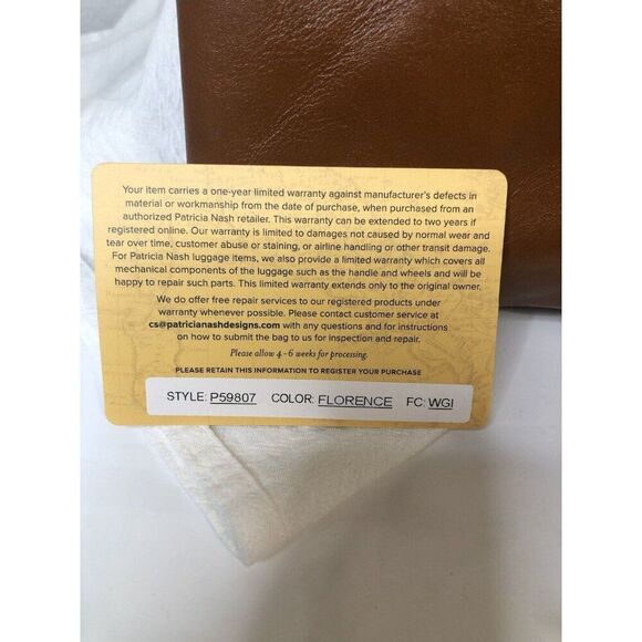Patricia Nash Crossbody Leather New Unused Tooled Floral Florence - Picture 2 of 12
